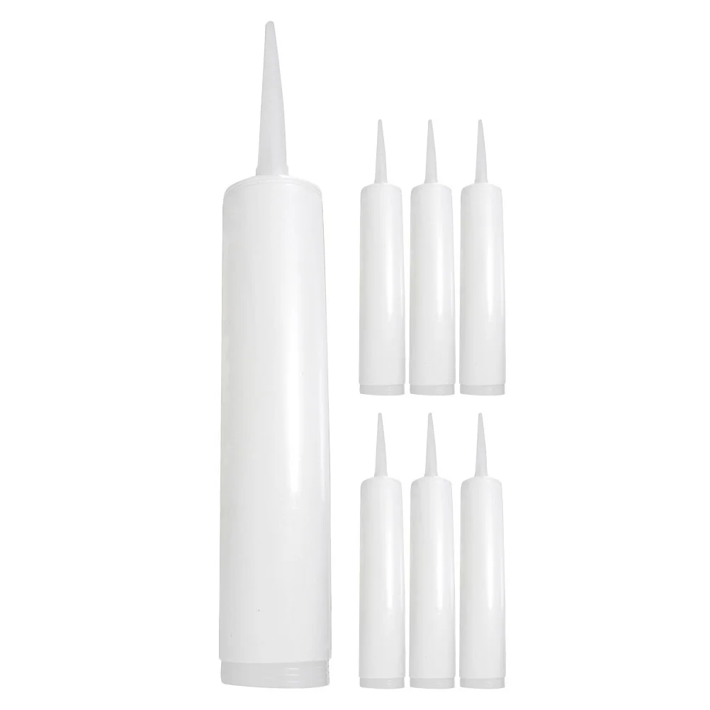 

7 Pcs Empty Sealant Bottle Reusable Caulk for Cracks Caulking Tube Tiles Plastic Tubes Refillable