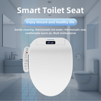 Smart toilet seat,Smart bathroom Toilet Lid,heat clean dry ,night light,English Panel, Intelligent Instant Heating DisplayScreen