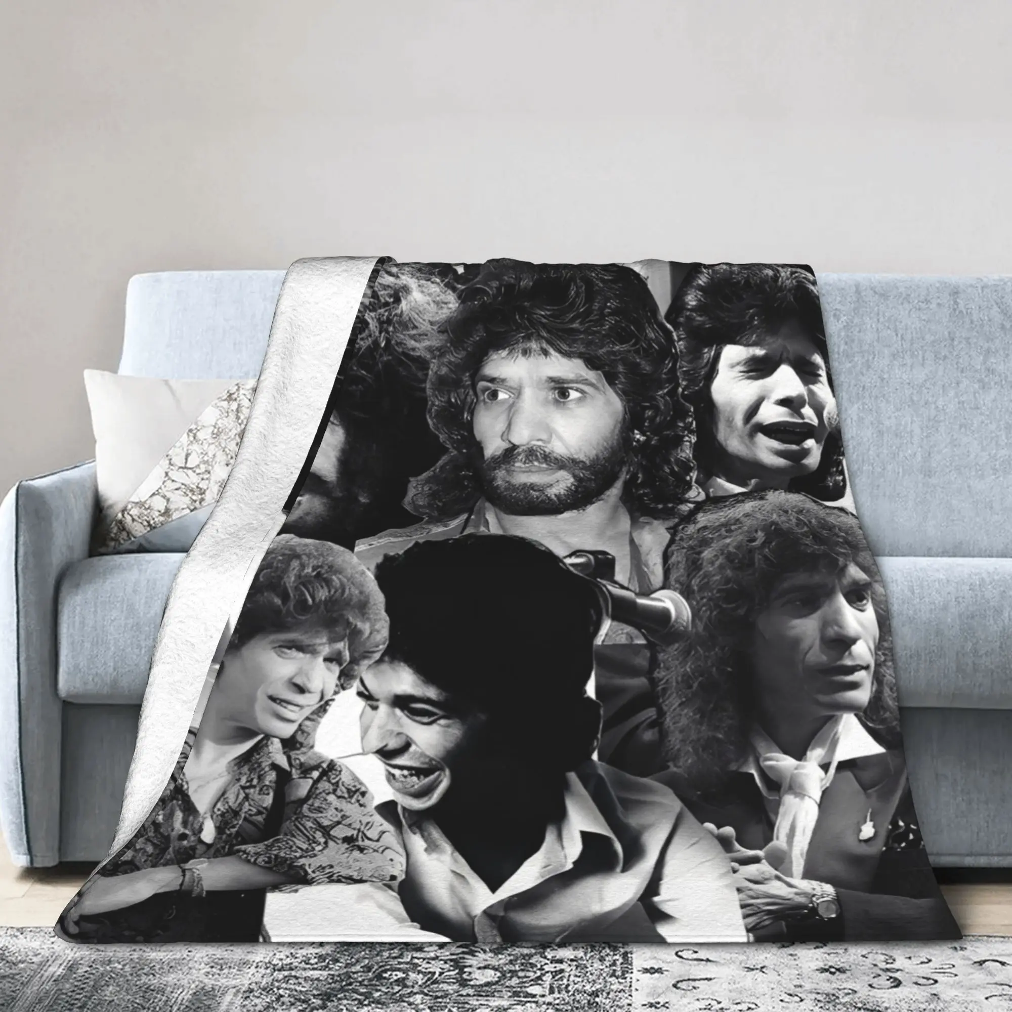 Camarons De La Isla Flamenco Singer Wool Blanket Music Rock Funny Throw Blanket for Home 125*100cm Ultra-Soft