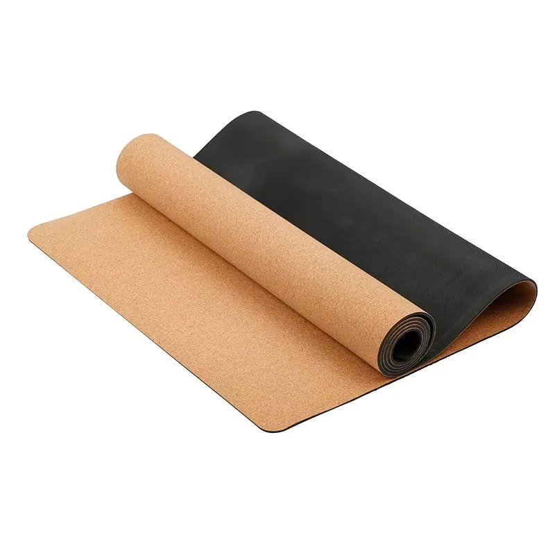 

YTYIN Factory Price Eco-Friendly Non-Slip Private Label Natural Cork Rubber Yoga Mat
