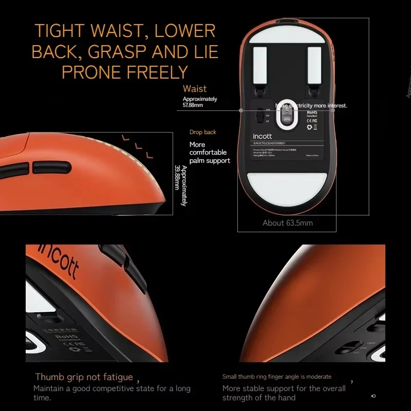 Ironcat G23 Pro Mouse Hot Plug Micro Motion Electronic Gaming Games Three Mode 8k Wireless Bluetooth Paw3395 Office Mouse Gifts