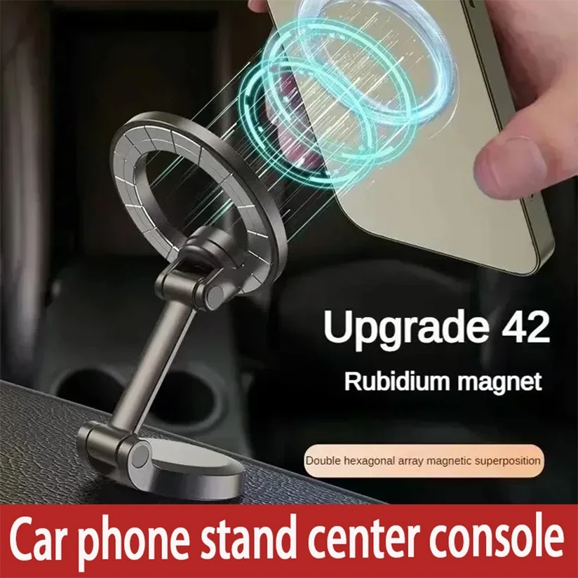 1080 Magnetic Car Mobile Phone Holder Magnet Car Bracket Mount Cell Smartphone Support in Car For iPhone 15 14 13 Samsung Xiaomi