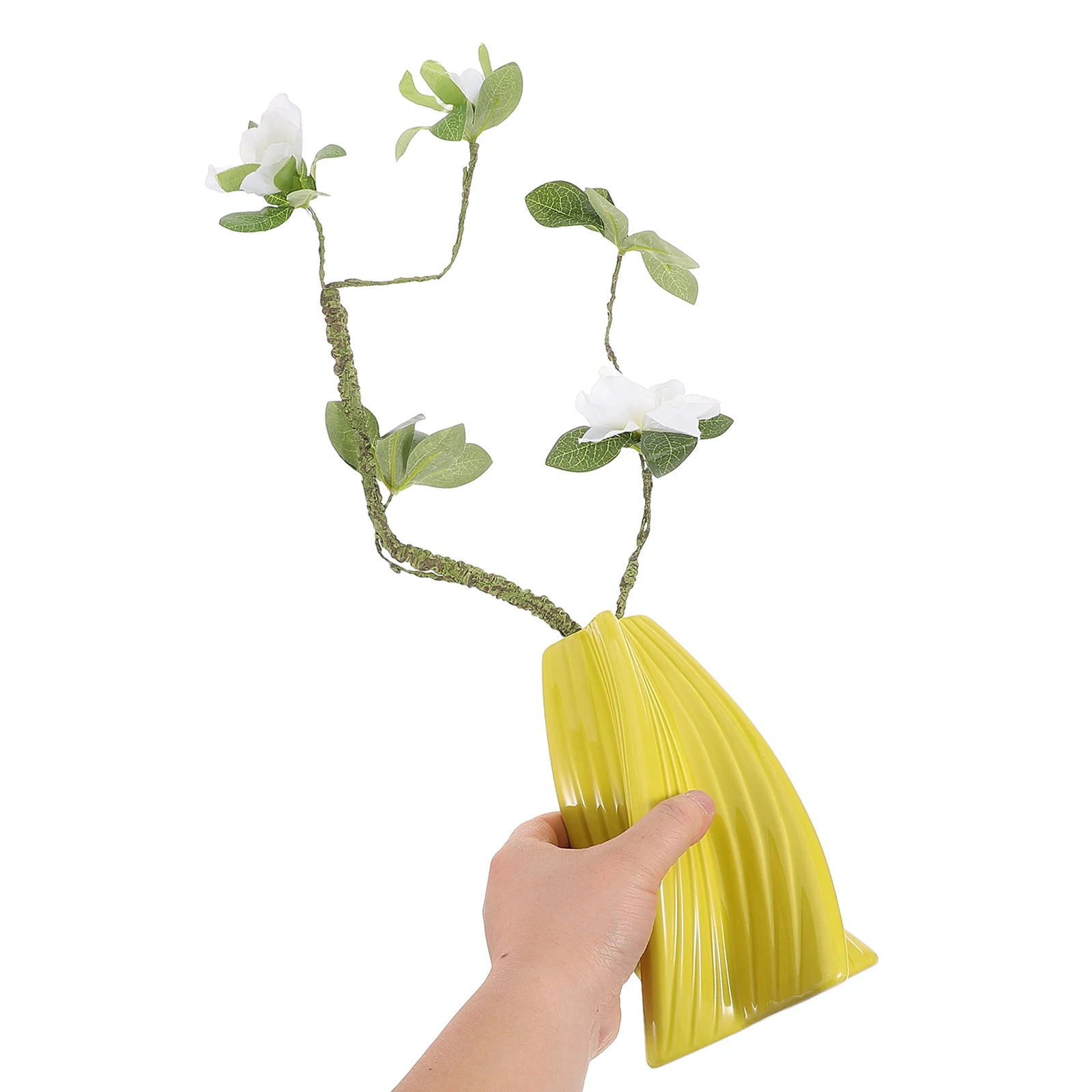 

1 set Ceramic Mini Decorative Vase for Flowers Cute Small Farmhouse Creative Shelf Table Living Room Kitchen Decor