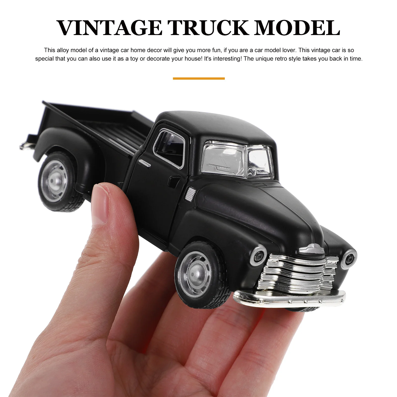 Alloy Car Model Accessories Decor Vintage Truck Ornament Retro Pickup Toy Child