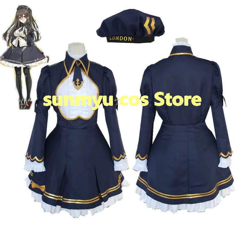 Costume cosplay Azur Lane London misura personalizzata