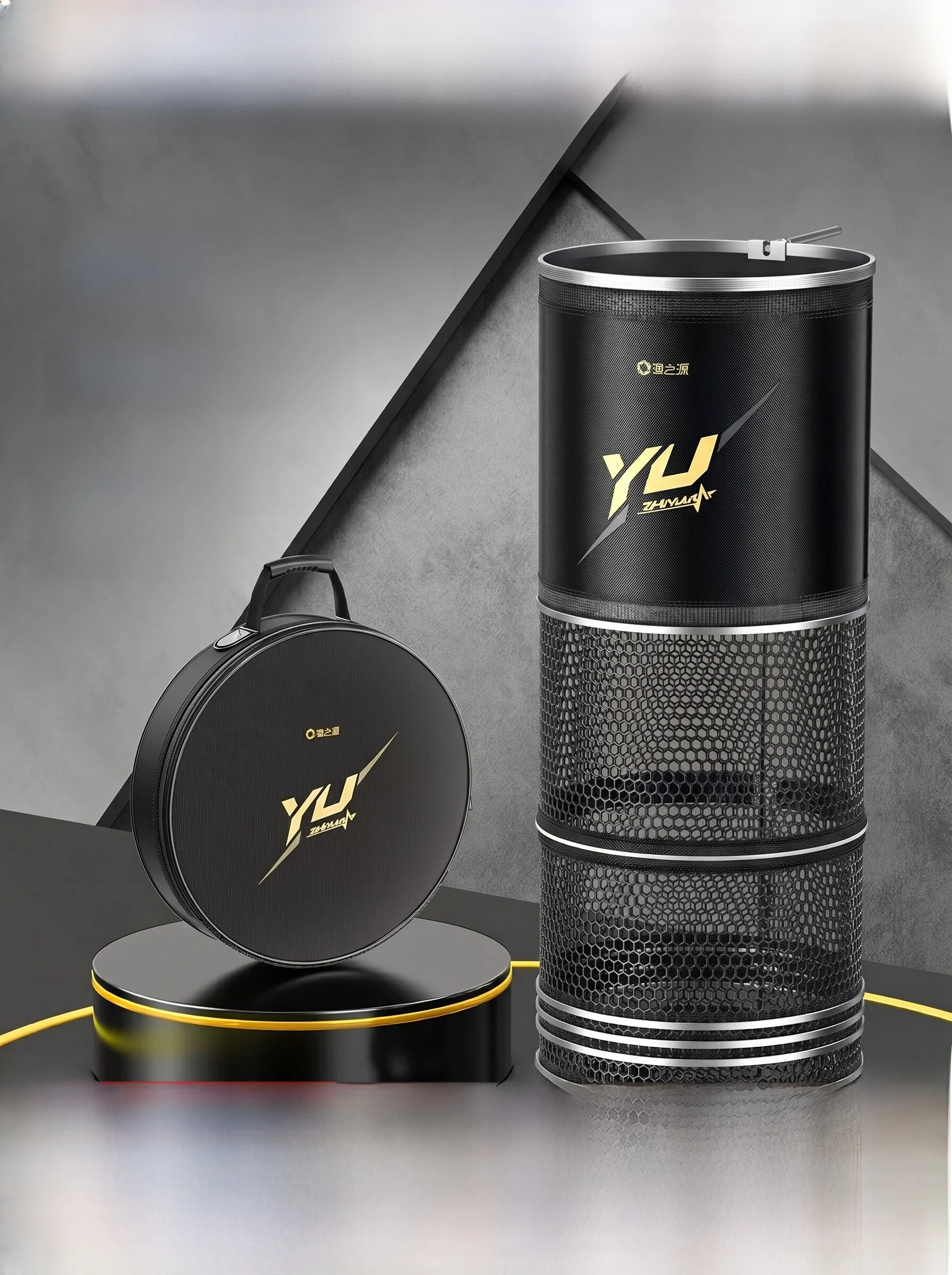 yuzhiyuan-stainless-steel-fish-net-bag-durable-no-damage-to-fish-scales-wild-fishing-black-pit-special-use-fishing-gear