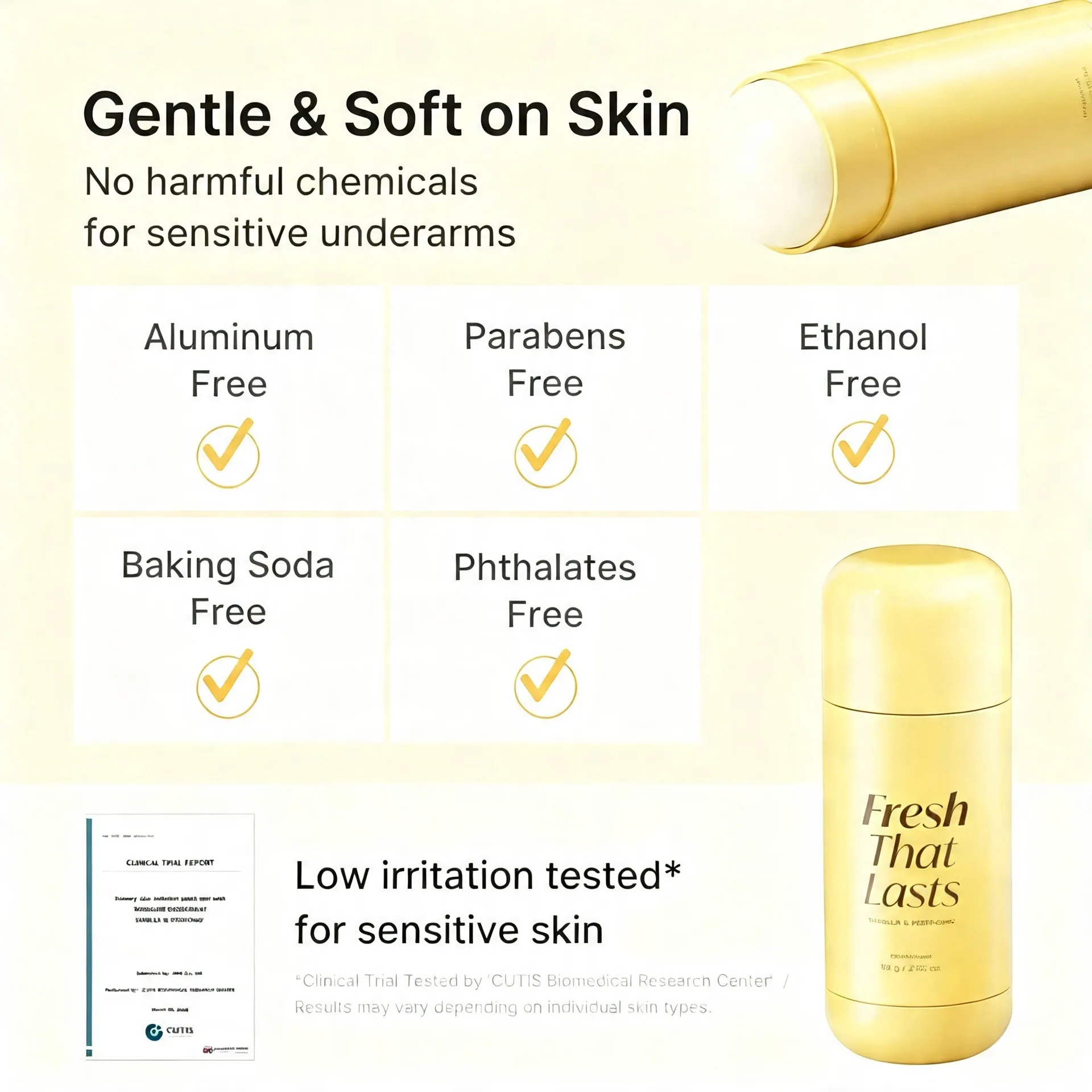 Deodorant Sweat Control Balm, Underarm Odor Eliminator, Antiperspirant Stick, Fresh Scented Body Care, Effective Fox Scent Remov