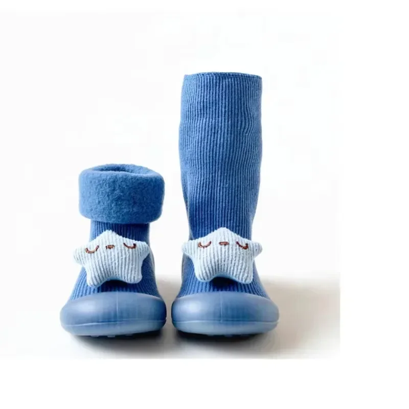 Indoor Boden Schuhe Baby Wanderschuhe Herbst und Winter Gepolsterte Verdickte Baby Socken Schuhe Cartoon Nette Nicht-rutsch Verschleiß-beständig