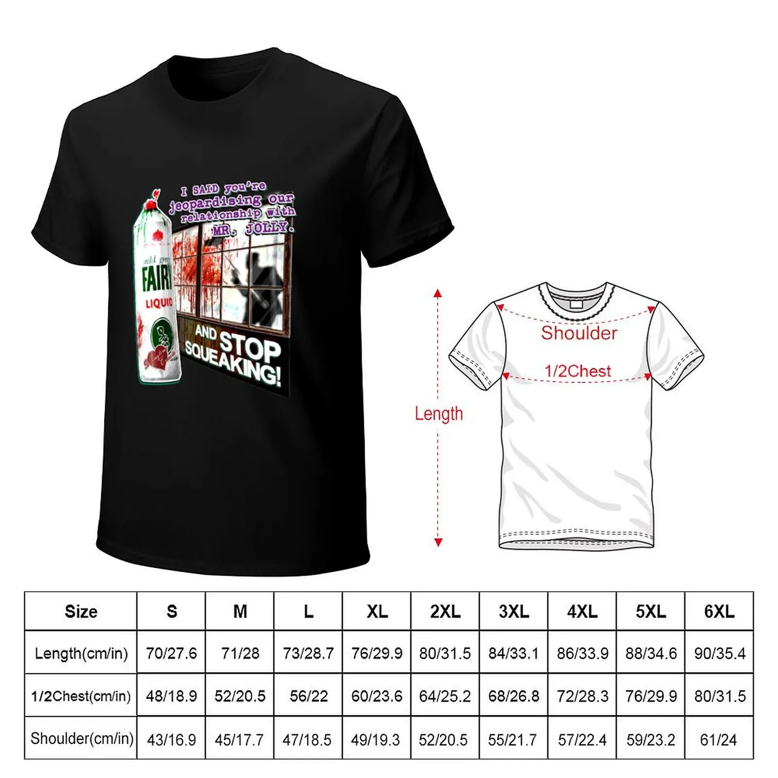 AND STOP SQUEAKING! - Ralph Jolly mops up blood - Mr Jolly Lives Next Door Inspired T-Shirt Lightweight Running T-Shirt