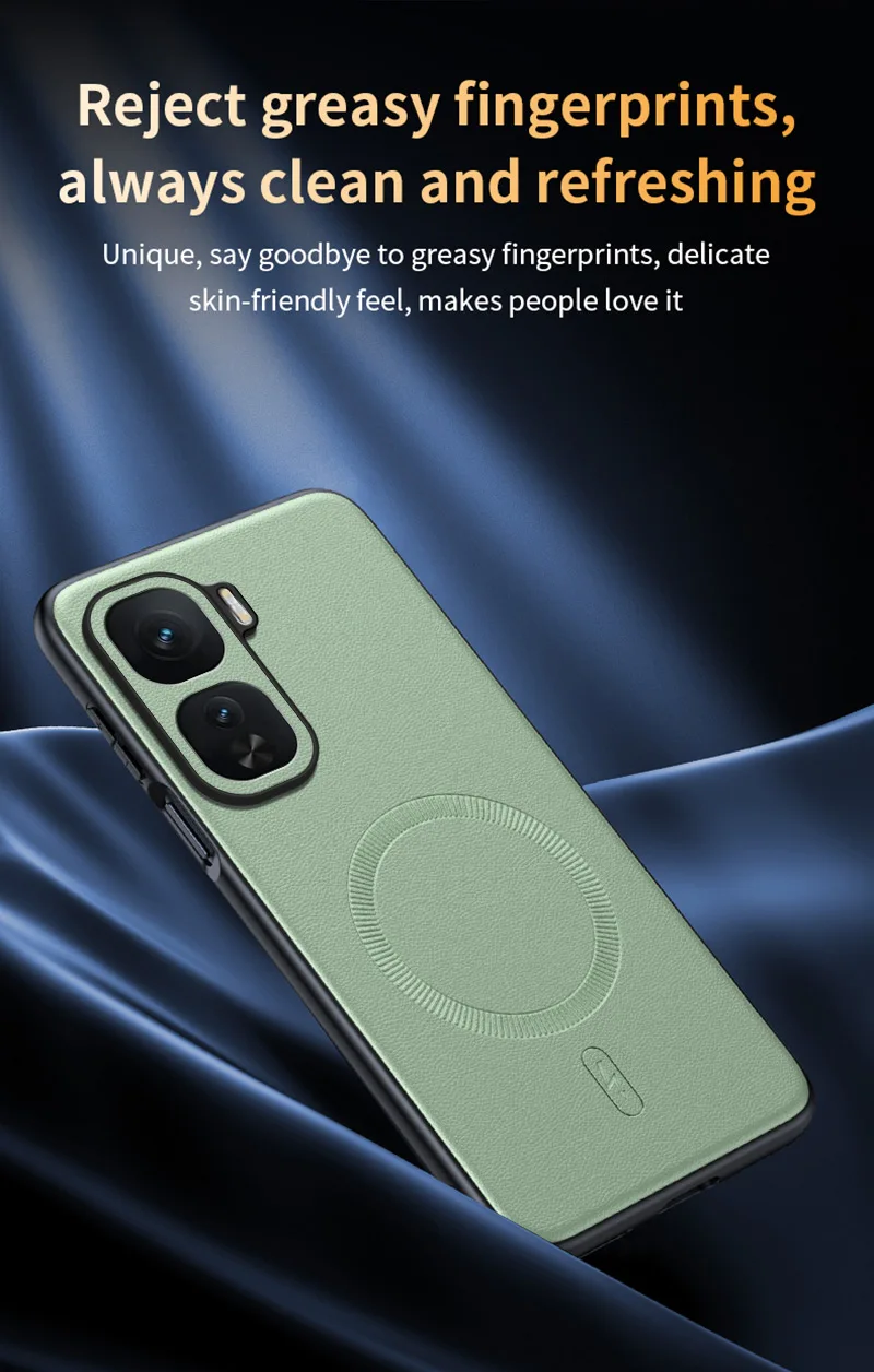 Für VIVO IQOO Neo 10 Pro Plus: Magnetische Schutzhülle aus Leder, Anti-Fingerabdruck, rutschfest, aus PC+TPU. – Detail 17