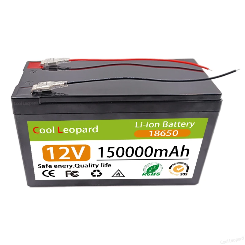 New 18650 3S6P 12V 150Ah Lithium Ion Battery Pack,Built-in BMS,For Sprayer, Electric Vehicle, LED Lamp Li-ion Batterie