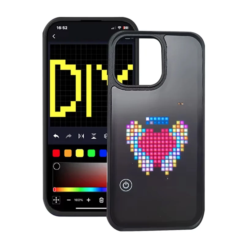 DIY-Modus mit APP-Bildschirmhülle für iPhone 17 16 Pro Max – Smarte Handyhüllen mit Anime-Motiven und Zubehör