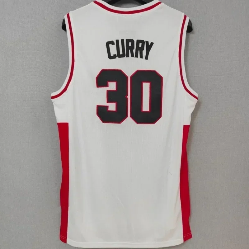 Basketball Jersey Men Oversize 30 Stephen Curry DAVIDSON College Embroidery Breathable Athletic Sports Street Hip Hop Sportswear