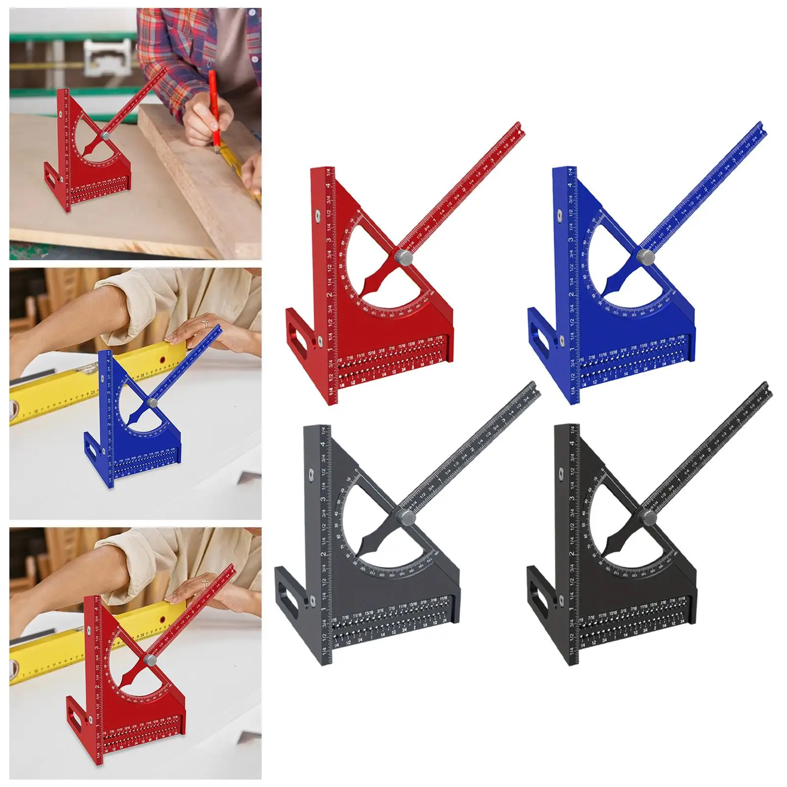 

Triangle Ruler Square,Carpentry Measuring Layout Tool Multipurpose Multi Angle
