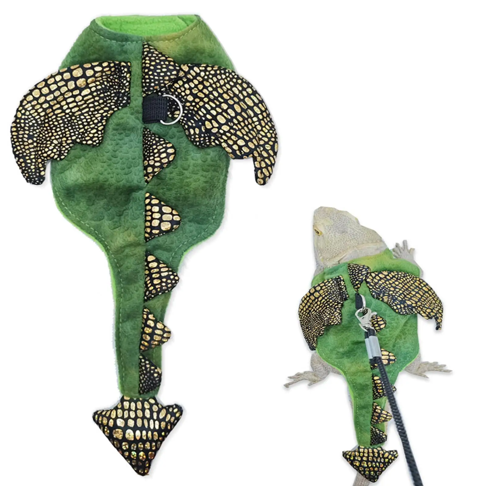 Bearded Dragon Reptile Harness Leash Set Adjustable Reptile Reptile Leash for Bearded Dragon Squirrel Pet Supplies Turtle