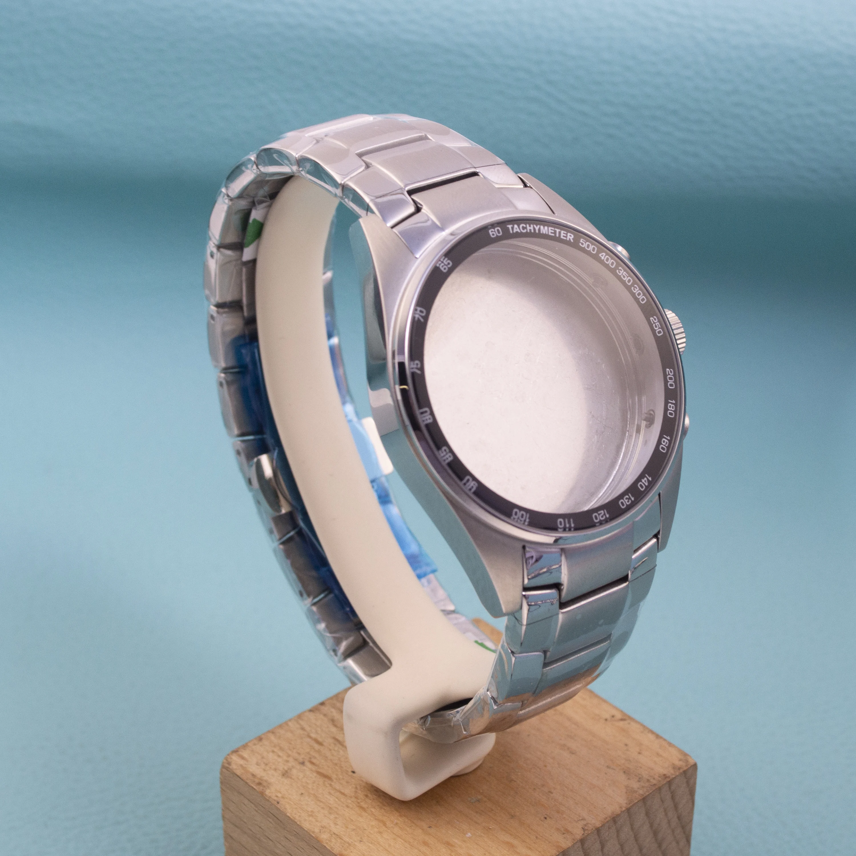 42mm Watch Case Strap Stainless Steel 10ATM Water Resistance Case For VD53 Quartz Movement 35.5mm Dial Mod Watch Accessories