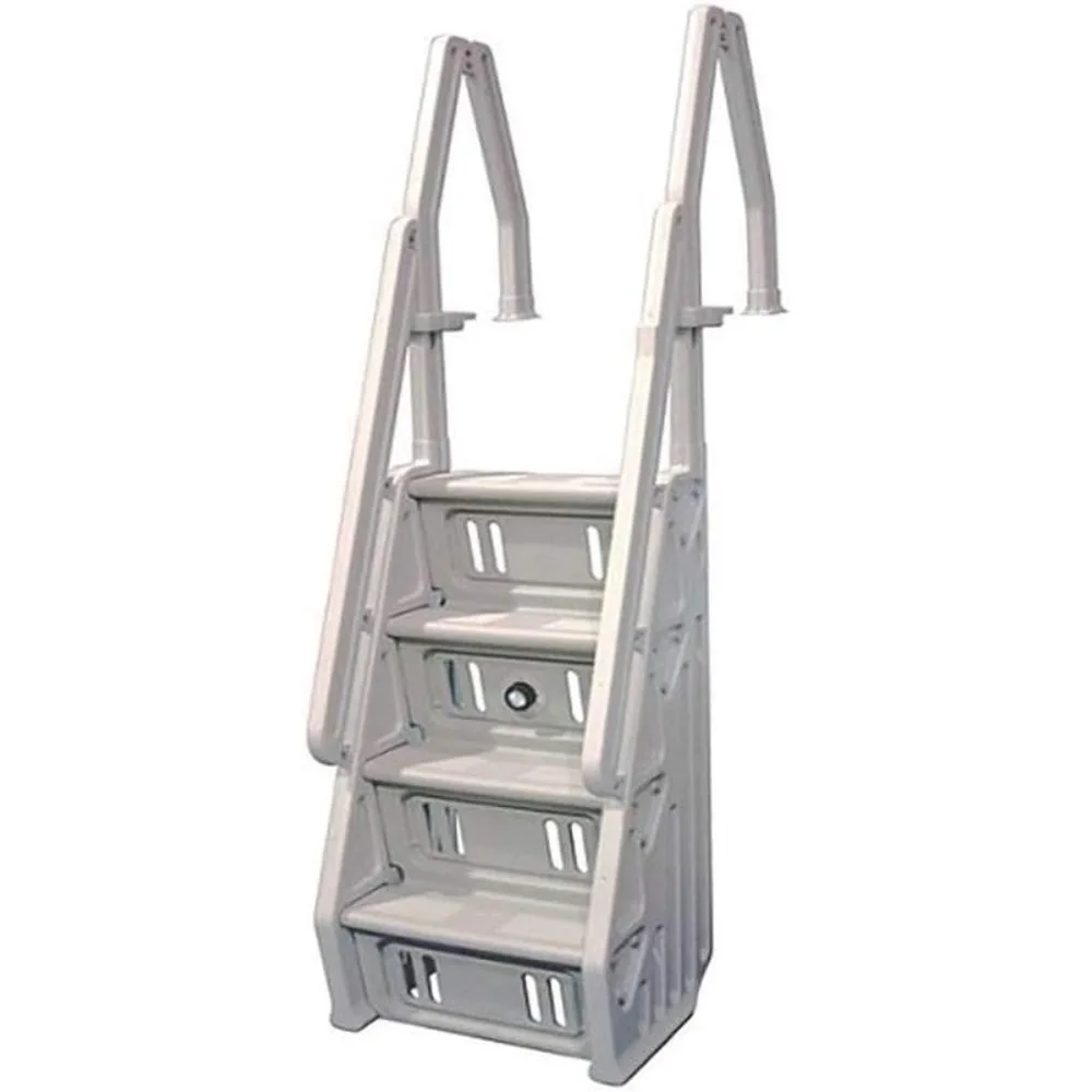 

IN Deluxe 32" Adjustable In-Step Above Ground Pool Ladder, Taupe
