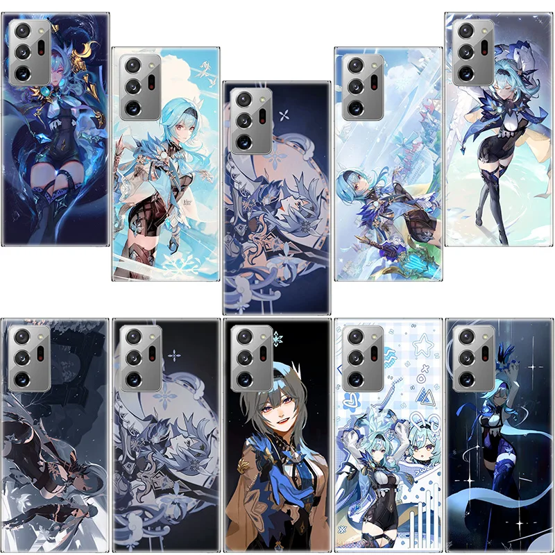 Genshin Impact Eula Phone Case For Samsung A15 A25 A35 A55 A10 A20S A30S A50S A70S A71 A51 A41 A31 A21 A11 Galaxy A20E A10S Cove