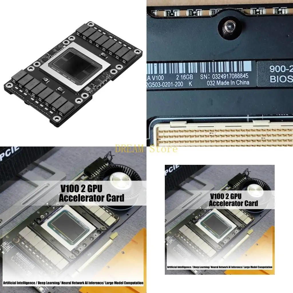 

SXM2 V100 16 ГБ видеопамяти Ускоренная карта с тензорными ядрами и максимальной вычислительной мощностью Высоконагруженная HBM2