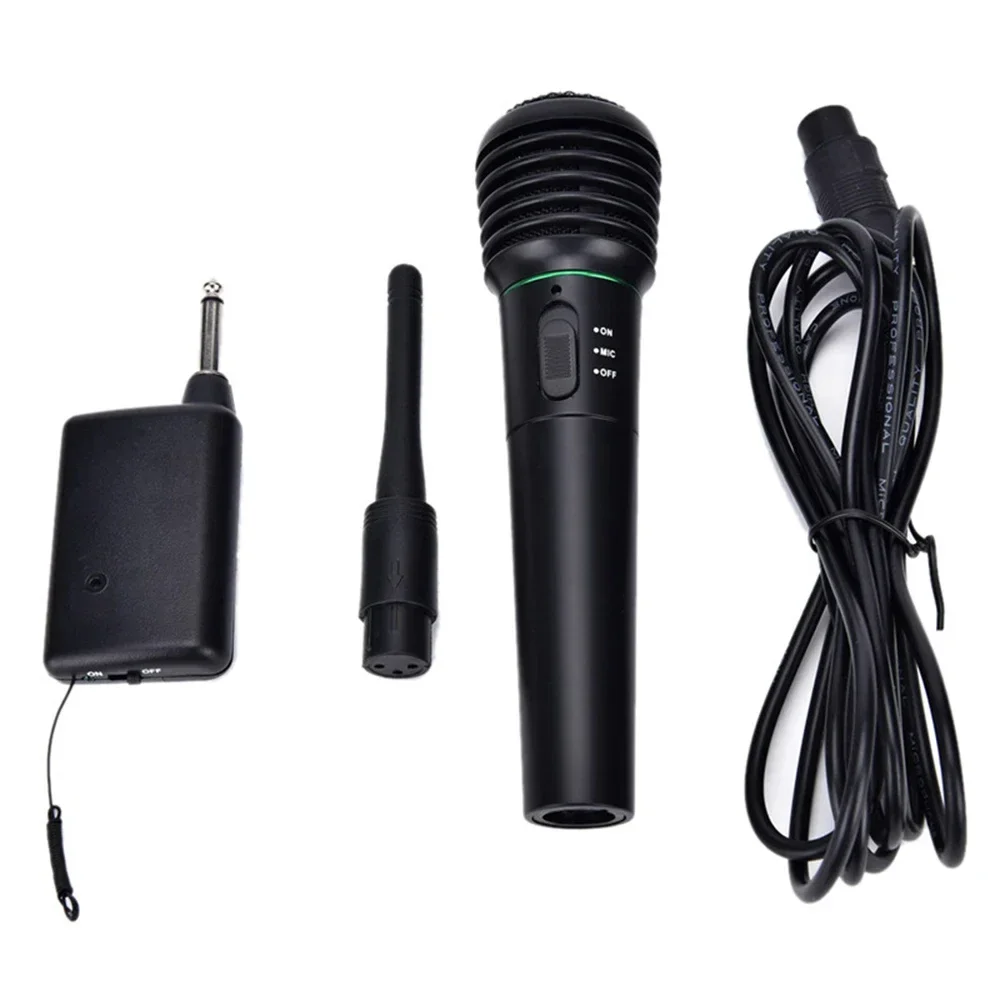 

Wireless Microphone Wired Microphone 2-in-1 for Karaoke Bluetooth Speaker Audio Amplifier Metal Mesh Head Handheld Dynamic MIC