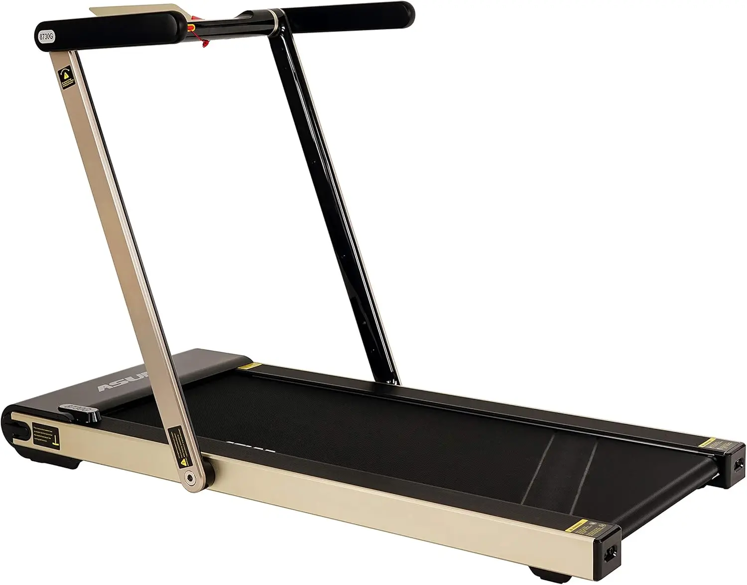 Sunny Health & Fitness ASUNA Slim Flat Folding Treadmill, Motorized with Low Profile, Speakers & Space Saving - 8730