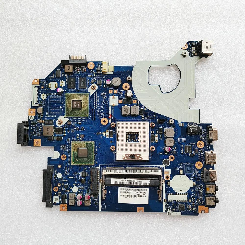 LA-6901P FOR Acer Aspire 5750 5750G 5755G Notebook 5750G Laptop Motherboard P5WE0 LA-6901P HM65 MBRCG02006