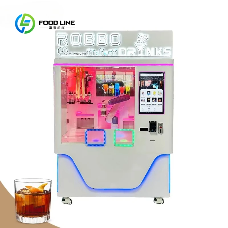 Customized Professional Cocktail Robot Bartender Restaurant Factory Supplies Cold Drink Bartesian Vending Machine