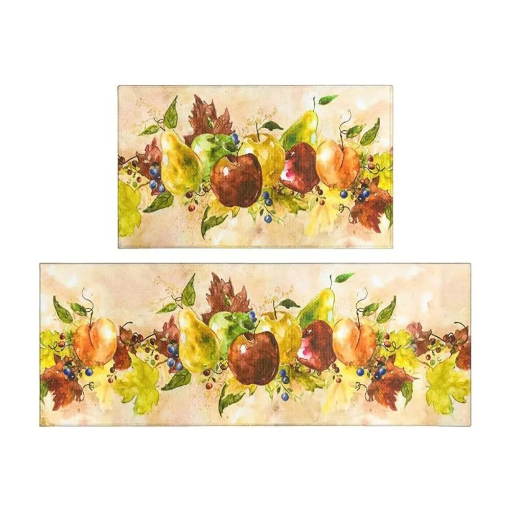 

Kitchen Rug Made of Crystal Velvet Short Pile Absorbent Water Resistant Cooling Floor Mat for Home and Combination Use