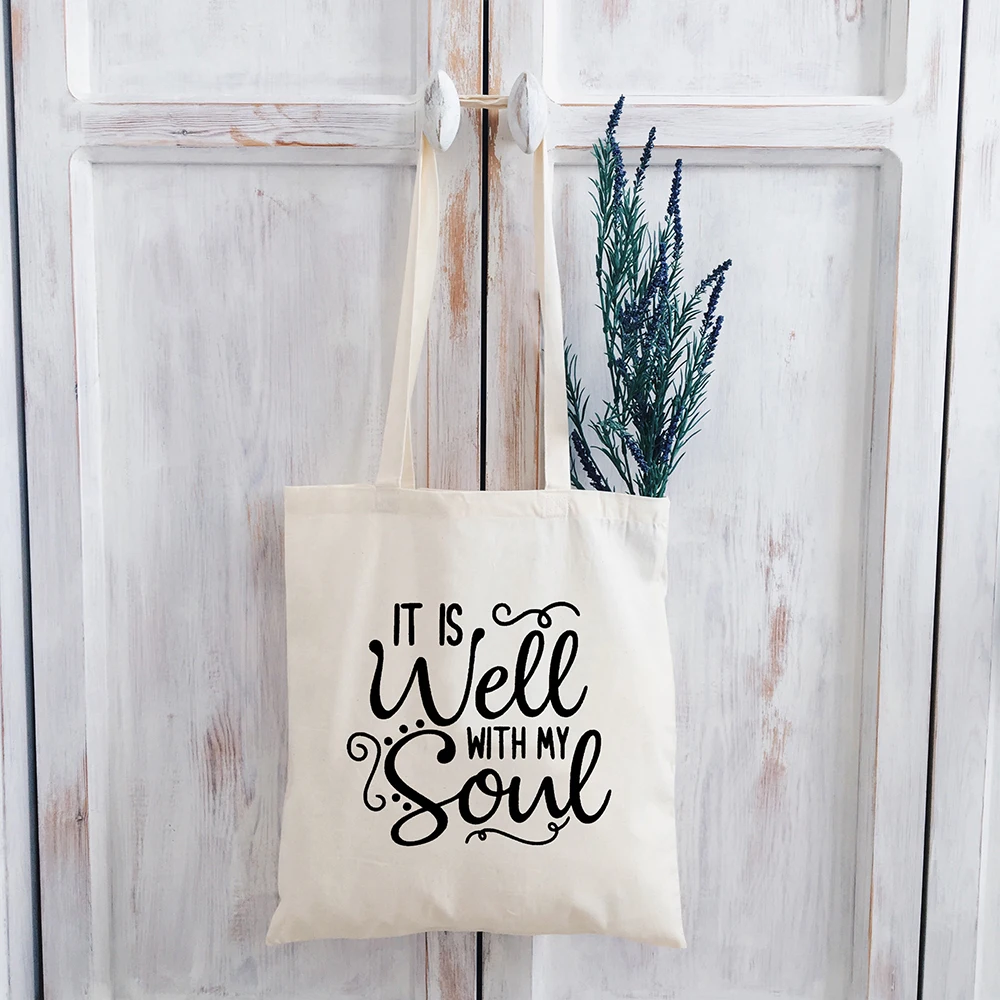 

Faith Canvas Bag Religious Tote Christian Tote Bag Canvas for Prayer Church Goth Shopping Bags Faith Motivational Bags