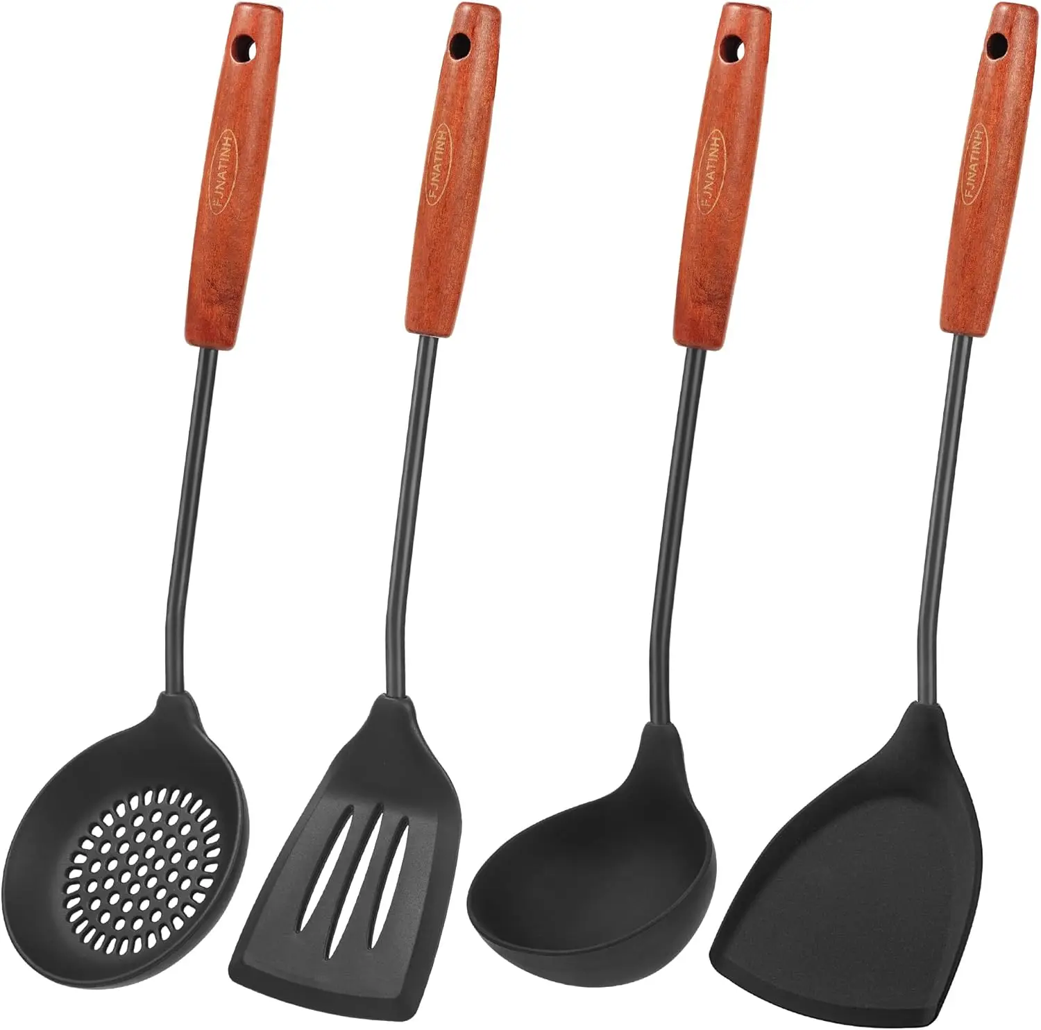 

Набор силиконовых лопаток, половников и шумовок для вока, термостойкие, для антипригарных покрытий