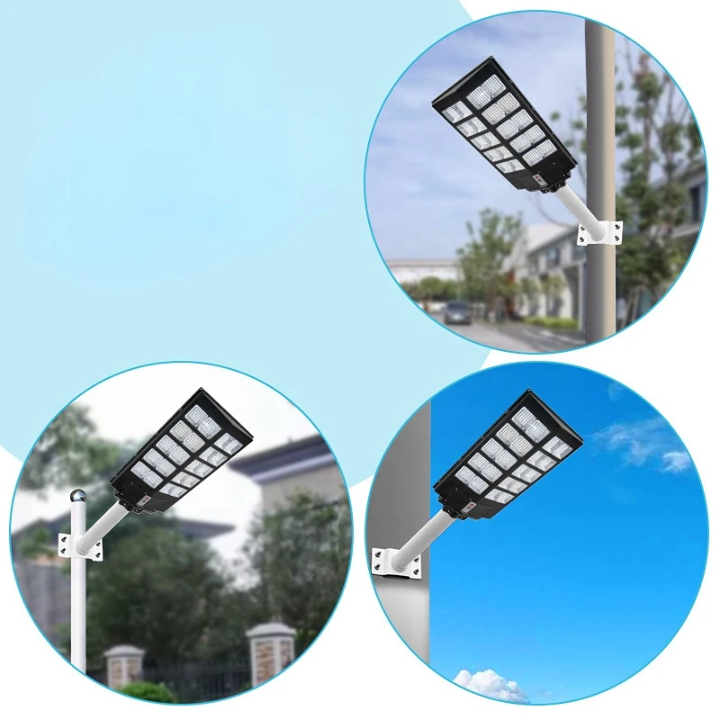 Luz de rua solar integrada projeto luz de rua zero custo de eletricidade nova construção rural jardim luz tem 600w/800w/1000w