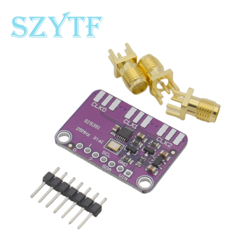 DC 3V-5V Si5351A Si5351 I2C Clock Generator Breakout Board Module Signal Generator Clock 8KHz-160MHz