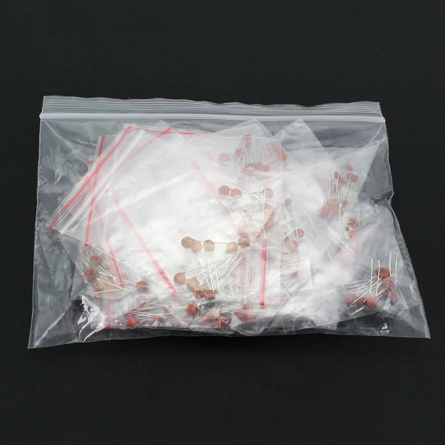 300pcs/lot Ceramic Capacitor Set Pack 2PF-0.1UF 30 Values*10pcs Electronic Components Package Capacitor Assorted Kit Samples Diy