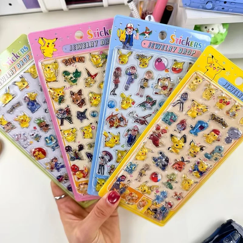 20-40-uds-pegatinas-de-dibujos-animados-de-pokemon-3d-charmander-gengar-pikachu-cristal-pegatinas-decorativas-para-fundas-de-telefono-juguetes-para-ninos