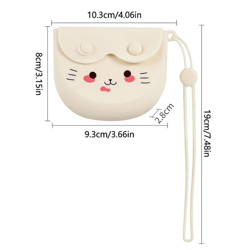 Scatola di immagazzinaggio per apparecchi ortodontici per cartoni animati Borsa per protesi in silicone morbido Contenitore per denti invisibile portatile Custodia per paradenti