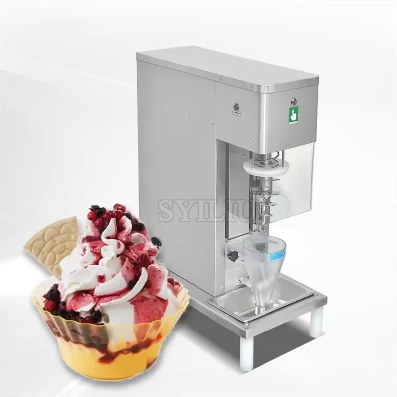 Commercial Automatic Ice Cream Mixer Flurry Machine Frozen Soft Ice Cream Blender 3600rpm Yogurt Machine