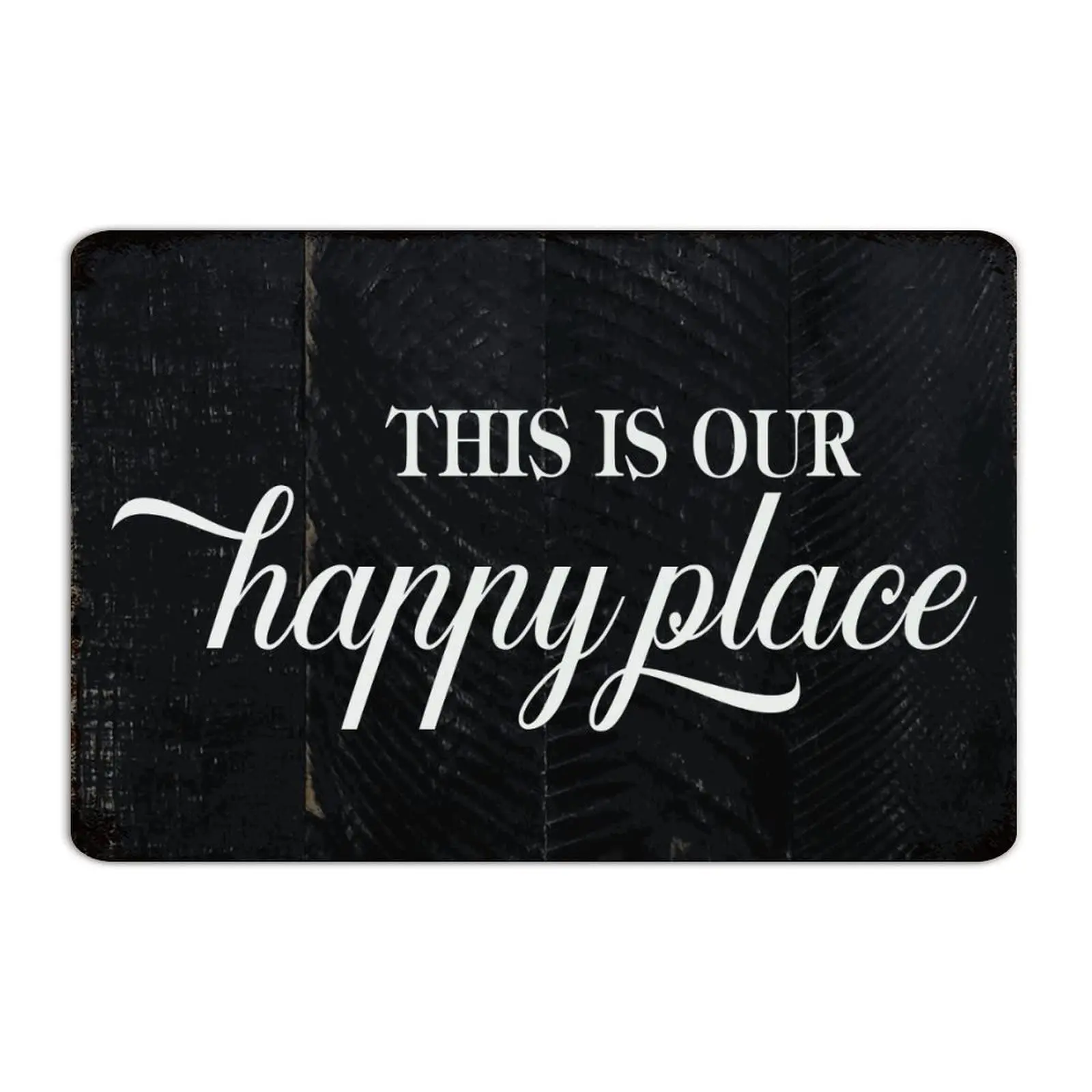 Autravelco This Is Our Happy Place 12x18 Inch Metal Signs Outdoor Decorative Coffee Bar Dining Room Bedroom Home Décor Tin Signs