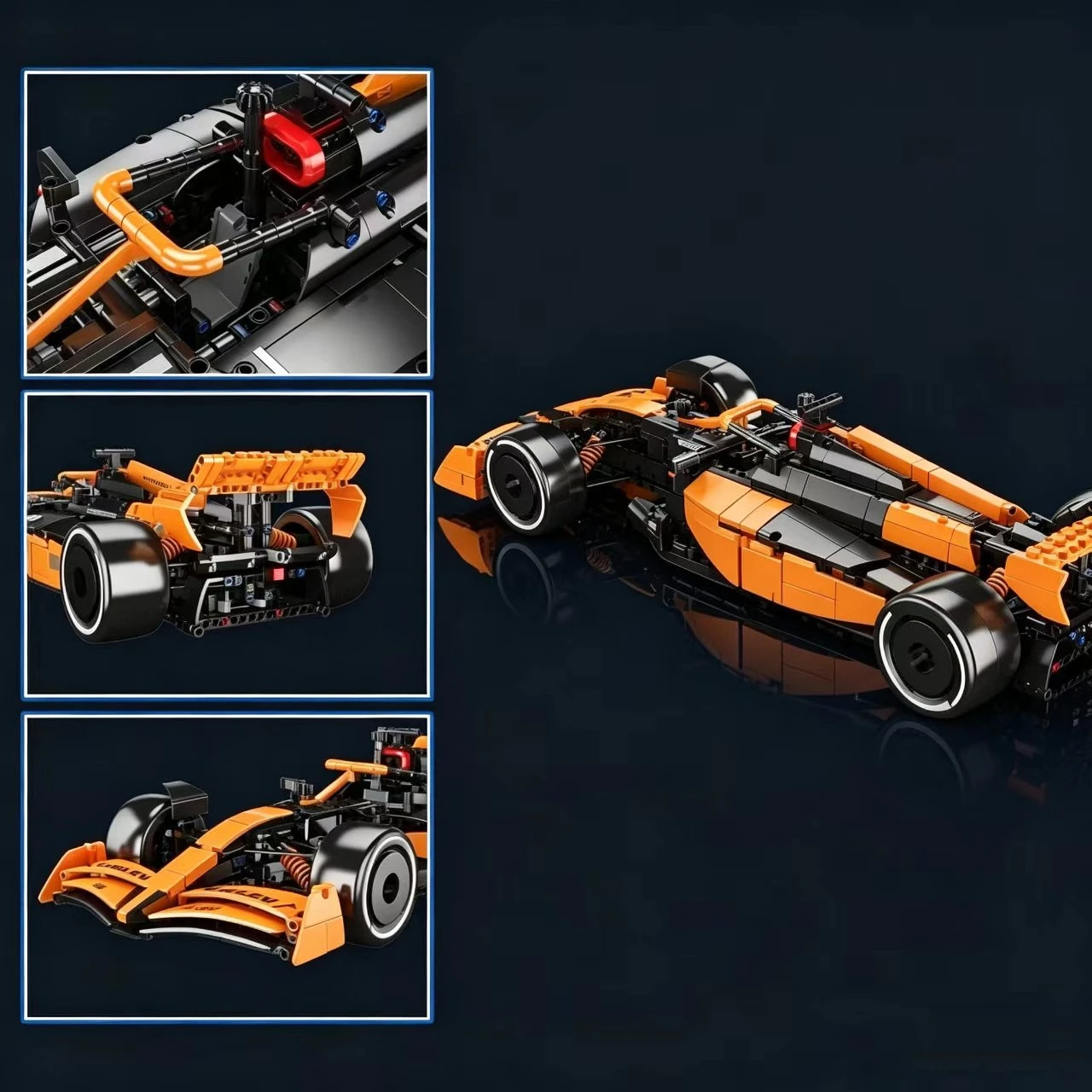 Mould King 13208 Formula Racing Car Building Blocks,1480Pcs Race Vehicle Model Bricks,DIY Adult Hobby Collectible Toy