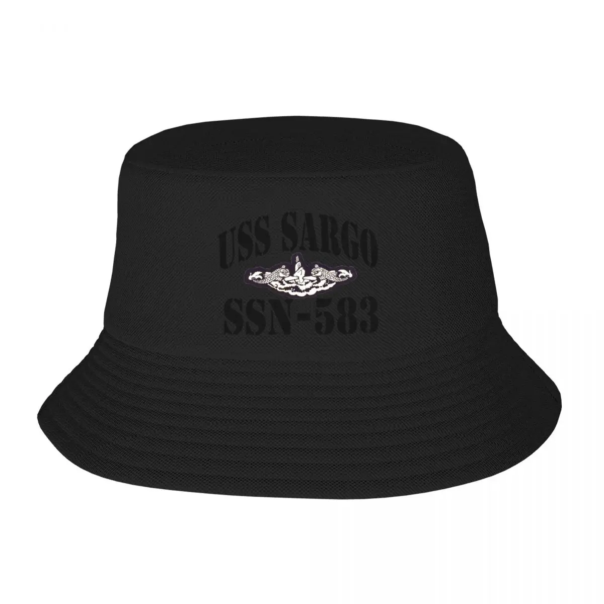 

USS SARGO (SSN-583) SHIP'S STORE Bucket Hat Luxury Brand Military Tactical Caps Elegant Women's Hats Men's