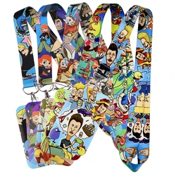 Funny Animation Lanyard For Keys ID Credit Bank Card Cover Badge Holder Phone Charm Key Lanyard Keychain Accessories