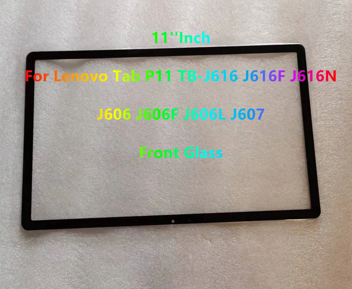 New Original 11''Inch For Lenovo Tab P11 TB-J616 J616F J616N J606F J606L J607 J606 Touch Screen Front Glass + Laminated OCA Glue