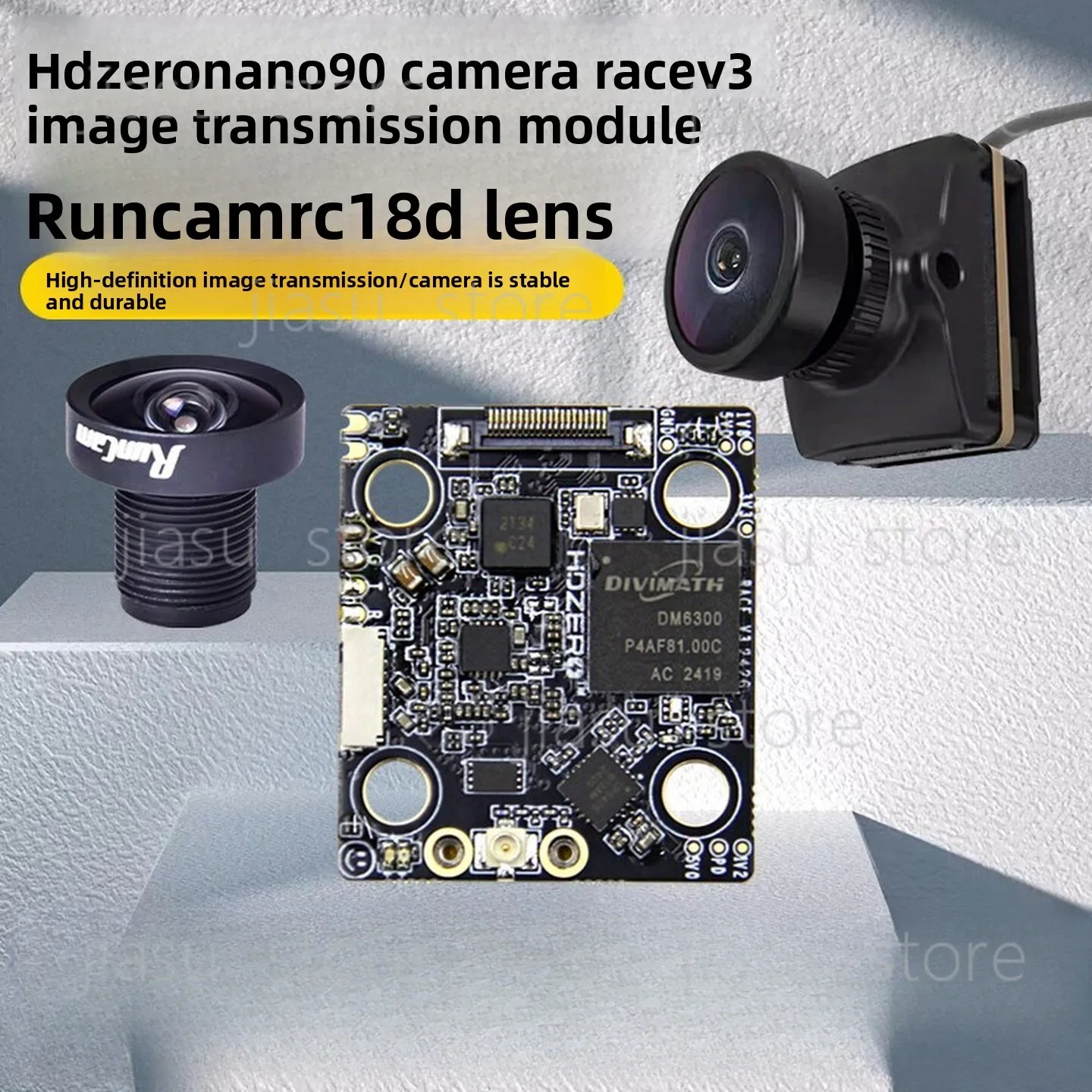 Nano90 HD FPV Camera 5 Inch Lens, RACE V3 Digital VTX Camera for Racing Drone, HD Camera Module