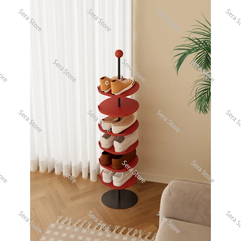 Door Entry Multi-layer Shoe Rack Household Wrought Iron Vertical Narrow Shoe Rack Corner Simple Slipper Storage Cabinet