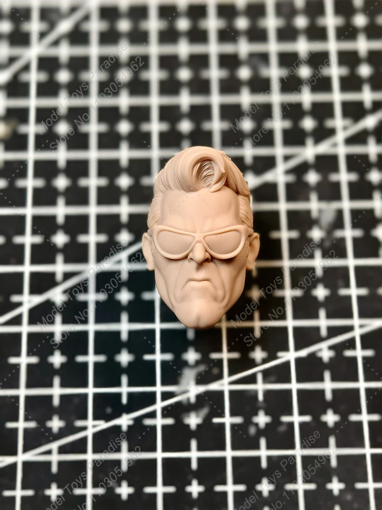 Unpainted DIY Head Sculpt 1/12 Scale Men Soldier Plastic Super Hero White Model Head Fit 6Inch Action Figure Body