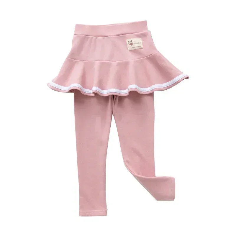 Spring Fall Girls Sport Legging Children Skirt Pants for 3-8 Years