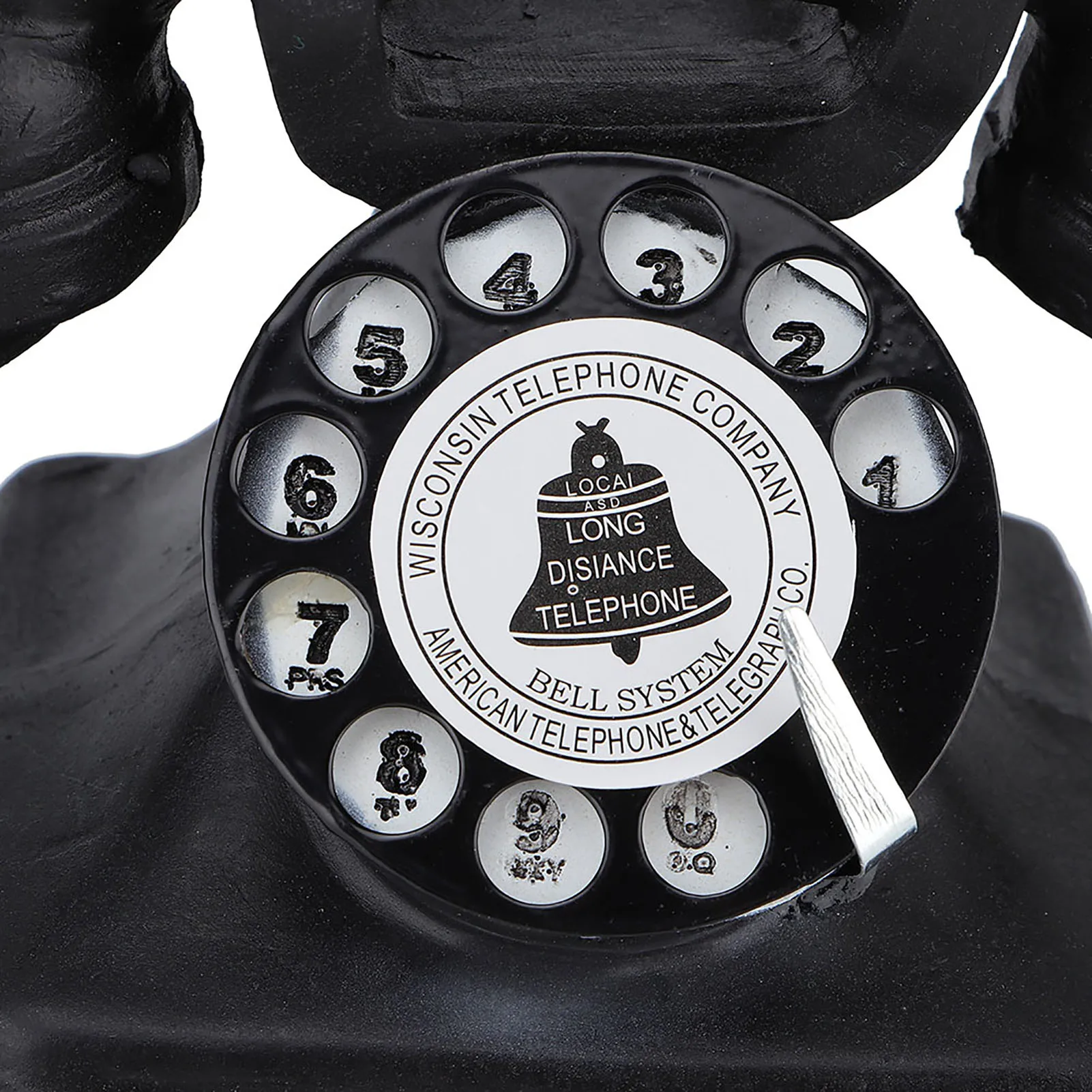 خمر الهاتف الثابت نموذج زخرفة الراتنج محاكاة العتيقة تمثال الهاتف ديكور مكتب منزلي لصور الدعائم #5