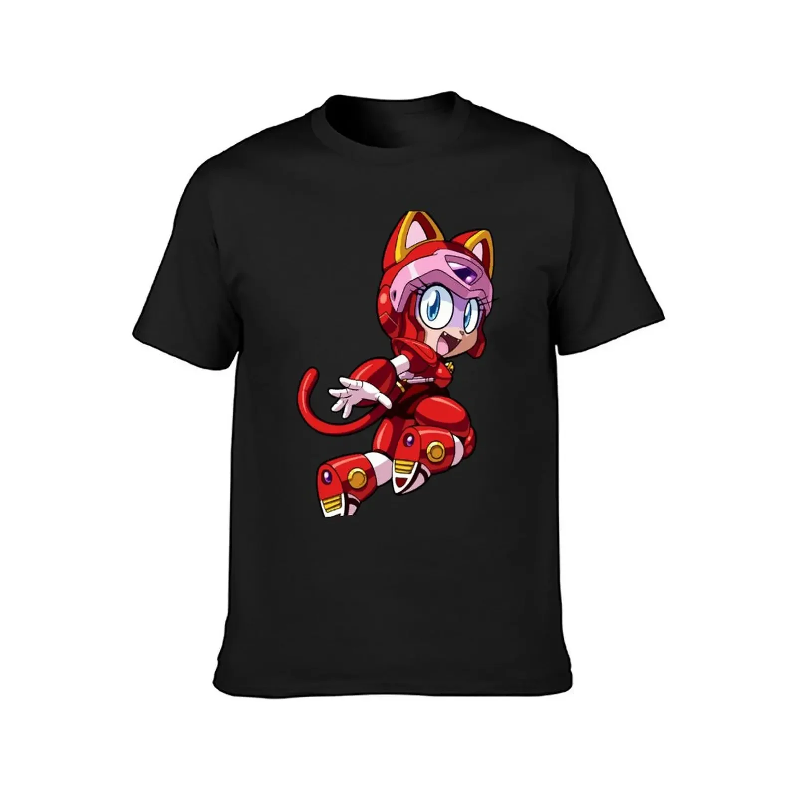 Samurai Cats Girl T-Shirt custom t shirt cotton graphic tees men tshirt