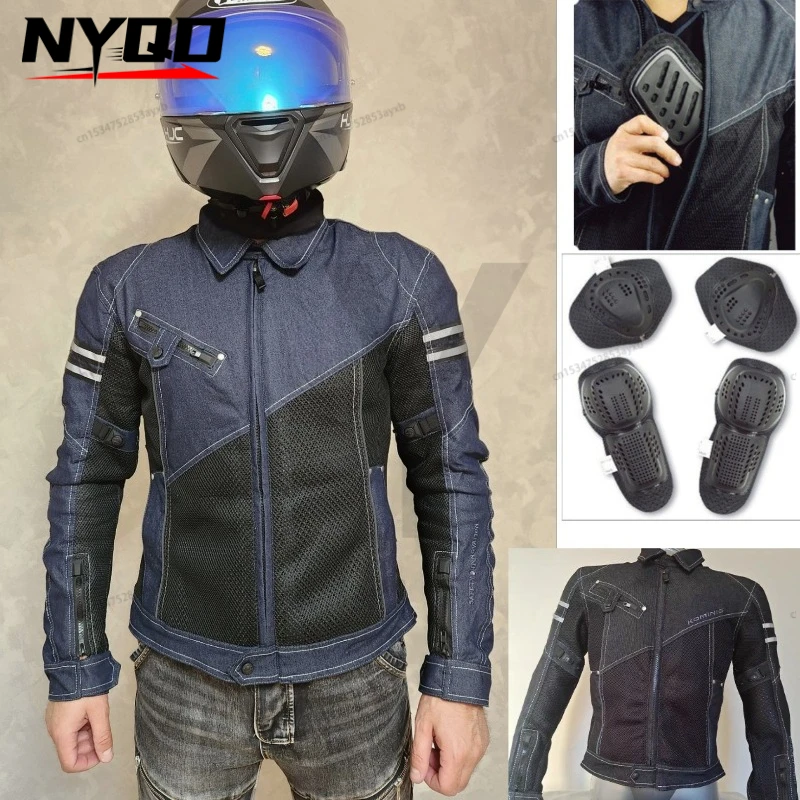 

k006 Riding suit men's motorcycle summer mesh jacket JK006 anti-fall knight motorcycle jeans jacket racing suit