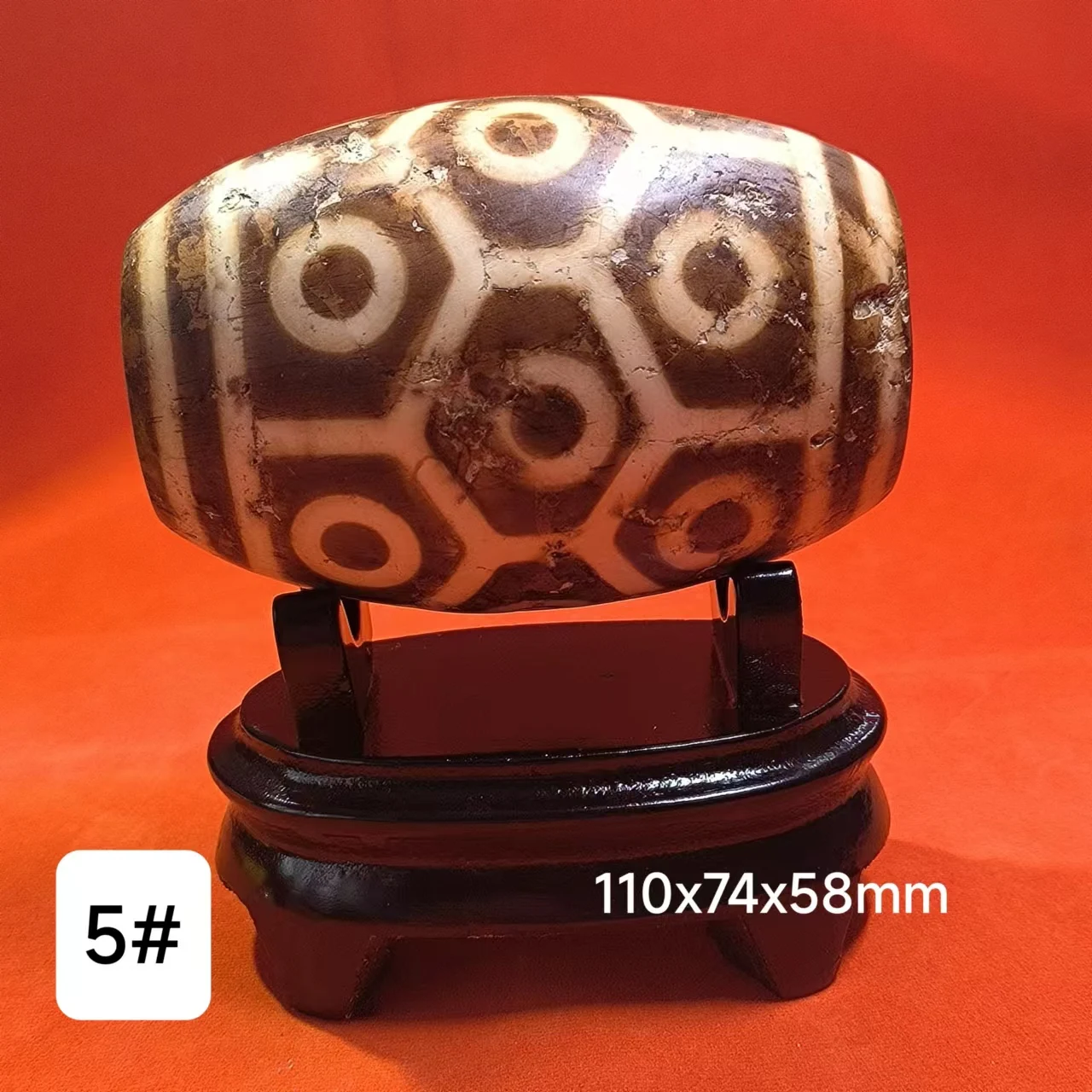 1pcs/lot Multi-Eyed Agate Dzi Ornament large home decoration Various patterns Collection accessories jewelry amulet folk-custom