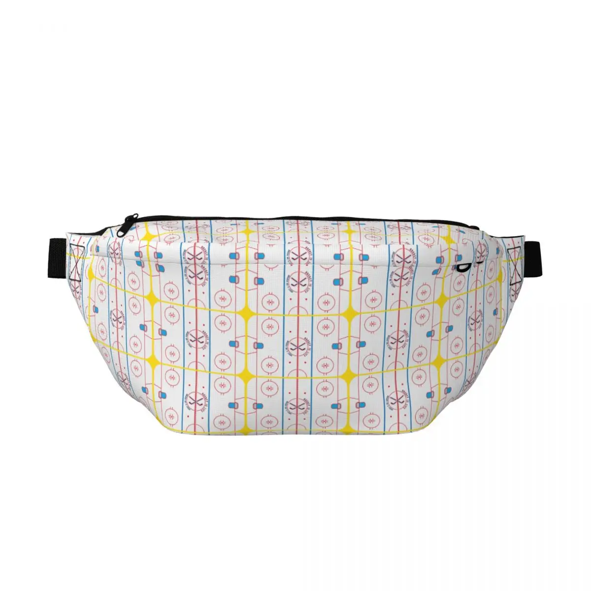 

Сумка-бананка через плечо унисекс с надписью «Хоккей — это жизнь» для мужчин и женщин, регулируемая поясная сумка для путешествий, бега, хранения денег и телефона, нагрудная сумка